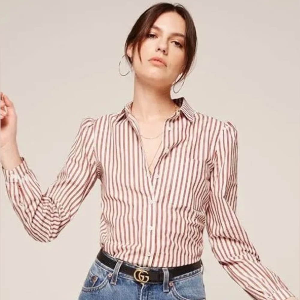 NWT Reformation Shea Button Down Top